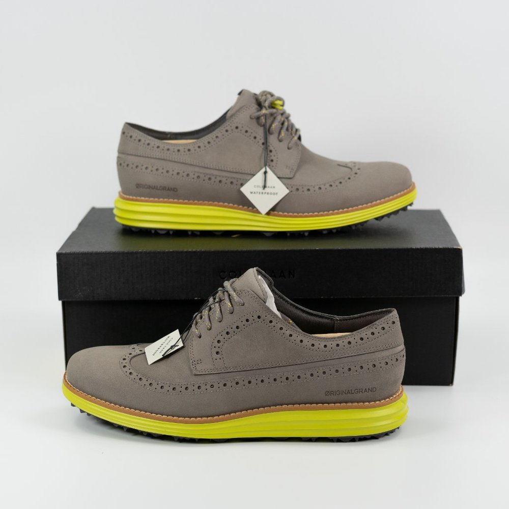 Cole Haan Zerogrand OG Wingtip Oxford Golf C34005 Waterproof WP Cleats 8 - 13 - Picture 9 of 9